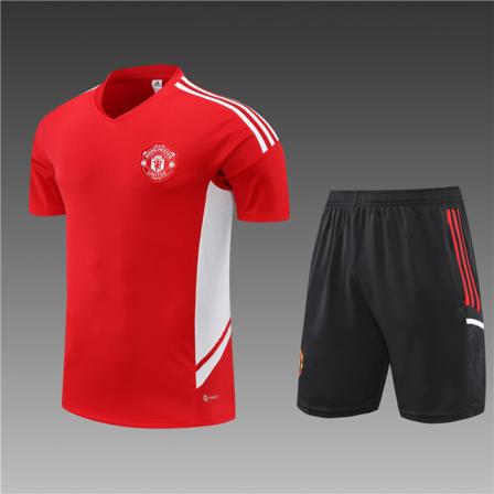 22-23 ny säsong Manchester United kortärmad trikådräkt XL