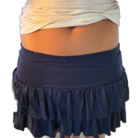 Mörkblå volangkjol från Nelly