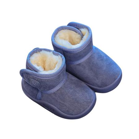 Barn Rund Tå Plyschfodrad Kort Bootie Casual Varma Vinterskor