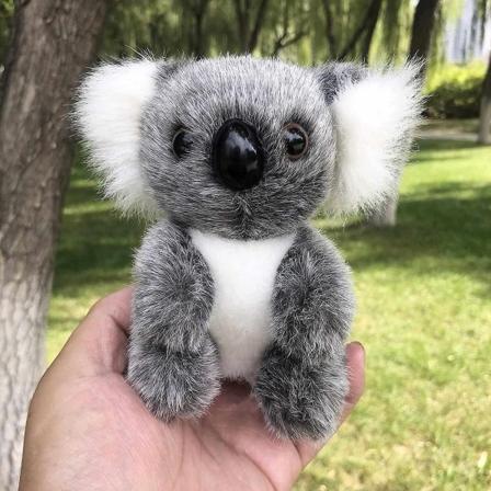 5" Plys Koala Bear Simulation Doll Legetøjsdukke Grå - Perfet