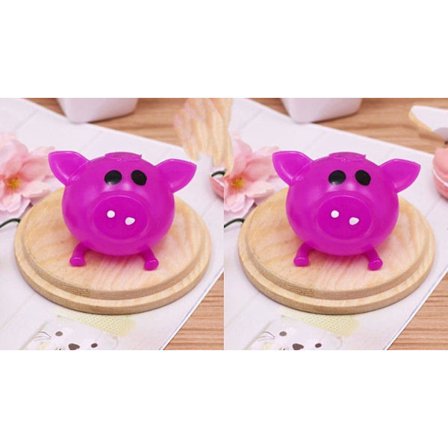 2 st Splat Pigs Stressboll Gris Stressavlastande Gris Vattenboll Ventilerande Klibbig Gris Mjuk Gris Huvud Leksaker Rolig Fidget Sensorisk Leksak För 