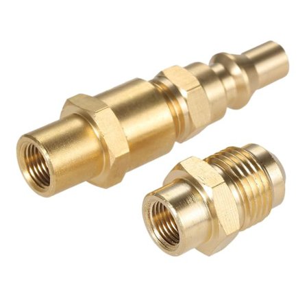 1/4" Propangas Hurtigkobling/afbrydelse Konverteringssæt Passer til Weber Q 100, 1000, 200, 2000, 1200, 2200 Bærbar Gasgrill