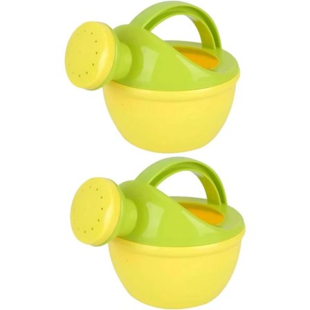 2 stk vannkanne badeleke, barnestrandbade sprinklerleke plast, tilfeldig farge