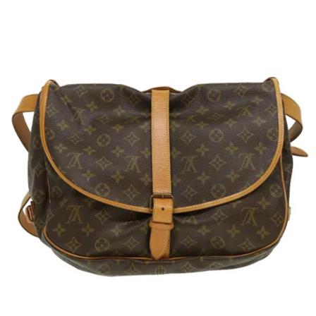 Louis Vuitton Vintage, Pre-Owned Saumur Bag Bruin, Dames, Maat:ONE Size