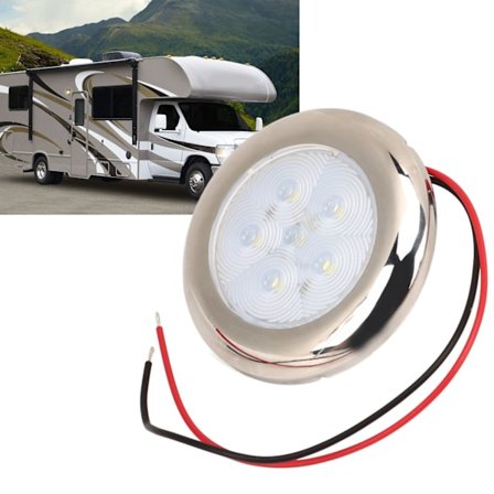 12V RV LED-taklampa kupol IP65 Vattentät vit belysning för båt husbil Van husvagn lastbil