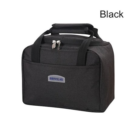 Isoleret Termisk Taske Køletaske Frokosttaske SORT