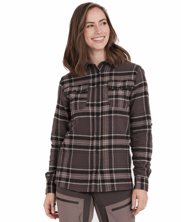 Whistler Jamba W Flannel Shale Mud