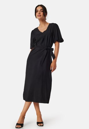 Object Collectors Item Objjacira 2/4 V-neck dress Black Klær