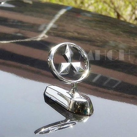 Högkvalitativt vintage universellt 3d Mitsubishi-bilmärkesemblem emblem framskydd motorhuv metallhuv klistermärke