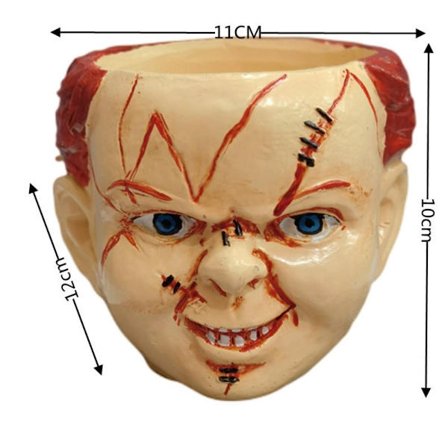 Clown Face Flower Pot Skräckfilm Plant Krukor 1 1