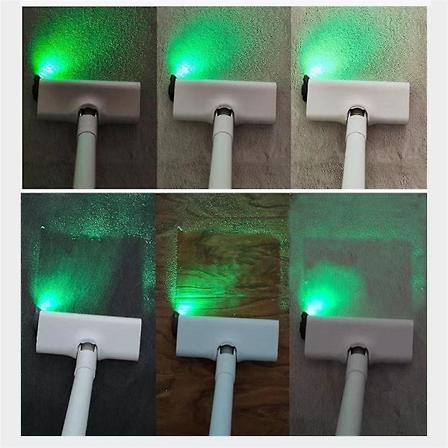 Universal støvsugerdeler - Laser LED-lys gjør støv tydelig synlig under lyset