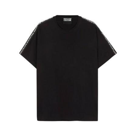 Versace Jeans Couture, T-Shirts Zwart, Heren, Maat:M