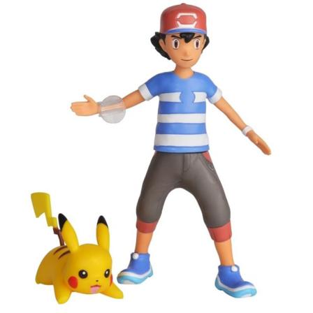 Pokémon, Ash Och Pikachu - Battle Figures Multifärg