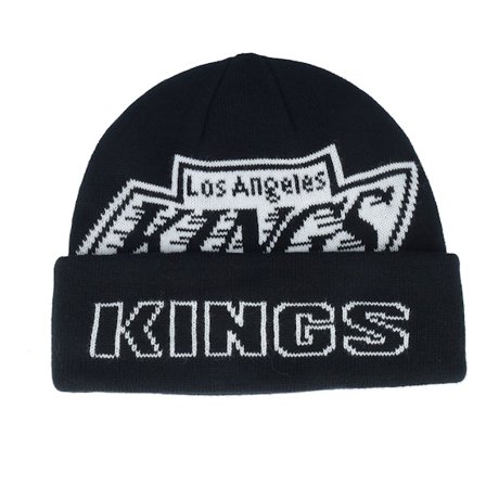 Mitchell & Ness - Negro cuff Beanie - Los Angeles Kings K.o. Knit Vintage Black Cuff @ Hatstore