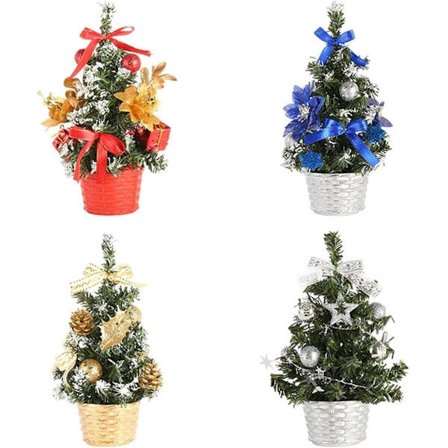 Konstgjord julgran 20 cm, mini julgransset för bord