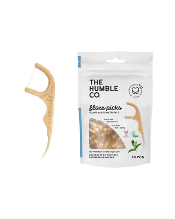 The Humble Co. - Floss Picks - Double Thread Mint (50 Pack)