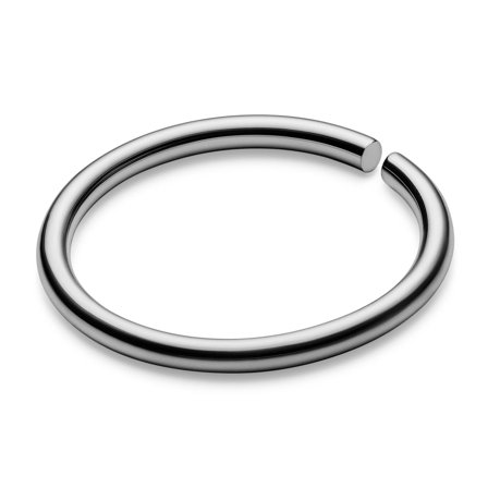 Bijoux de piercing - Piercing anneau ouvert en acier chirurgical argenté 8 mm pour hommes - Bijoux pour piercing aux lèvres - Bijoux de piercing - 