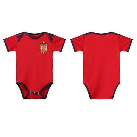 2022-2023 Unik Fotballdrakt til Småbarn Kort Ermet Jumpsuit 6-18 Måneder