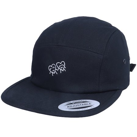 Abducted - Negro 5panel Gorra - Hearts Love Friends Black 5-Panel @ Hatstore