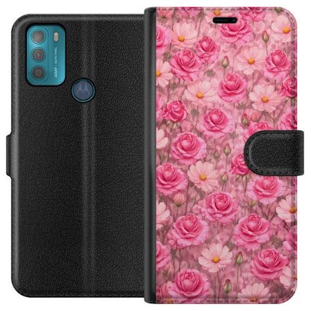 Yhteensopiva Lompakkokotelo Motorola Moto G50 Petal Reverie Blush Rose