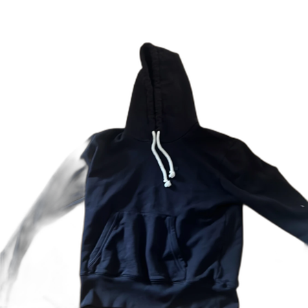 Acne hoodie svart med vit snörning