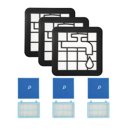 Philips PowerPro Active, Compact, City & Power Cyclone 3-vejs filtersæt til FC8010/01, FC9334, FC9550, FC9555, FC9556