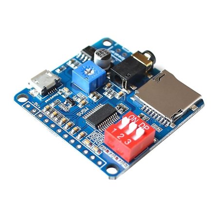 Voice Sound Playback Modul MP3 Afspiller Modul UART I/O Trigger Klasse D Forstærker Board 5W DY-SV5W