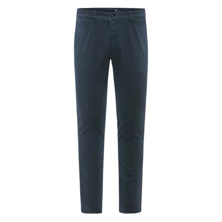BomBoogie, Cotton Trousers with Chino Pockets Blauw, Heren, Maat:W38