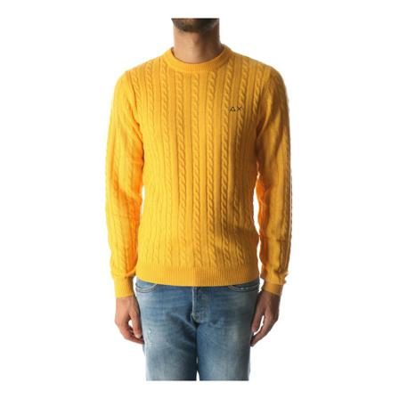 Sun68 Sun68 K42140 Choker Men Senape Gul, Herre Strik