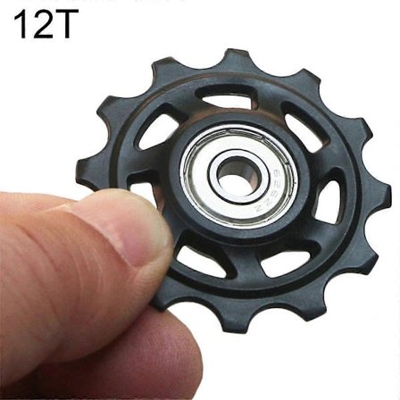 Metall bakväxelguidehjul med kullager för mountainbike, landsvägscykel, 12T hastighet, 12T spänning
