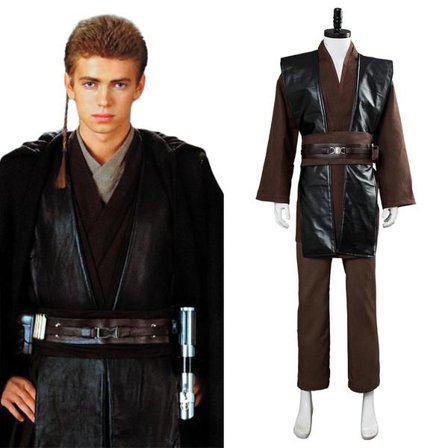 Star Wars Anakin Skywalker Herr Cosplay -asu Halloween-karnevaalijuhliin Dräkt B B