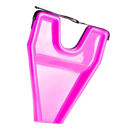 Bærbart hårvaskebakkebassin V-formet plastikdræn til frisørsalon