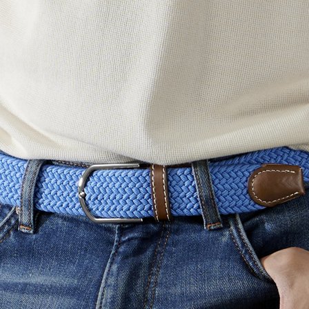 Ceinture élastique bleue pour hommes - Ceintures élastiques