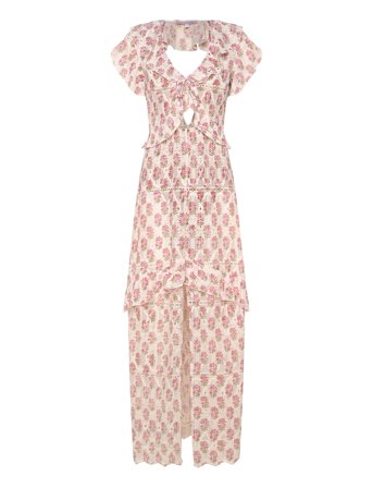Jasmine Maxi Dress Pink Love Lolina