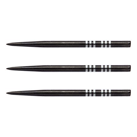 Red Dragon Specialist Dart Points - Black Long Re-Grooved 41mm