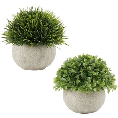 Pakker med små kunstige planter, mini potteplanter, kunstige planter, hjemmedekor, innendørs kunstige planter, pottesenterdekor, plenbad