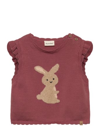 Minymo Vest Knit - Pink - 68