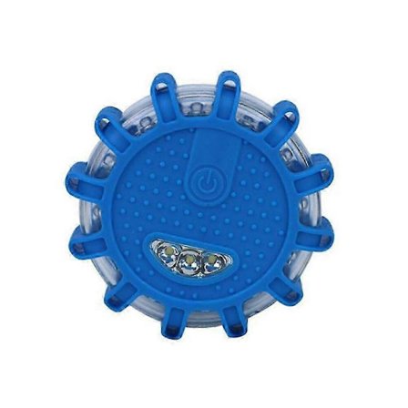 Magneettiset LED-varoitusvalot autoon, tiesoihtuja, yövaroitusvalot sininen