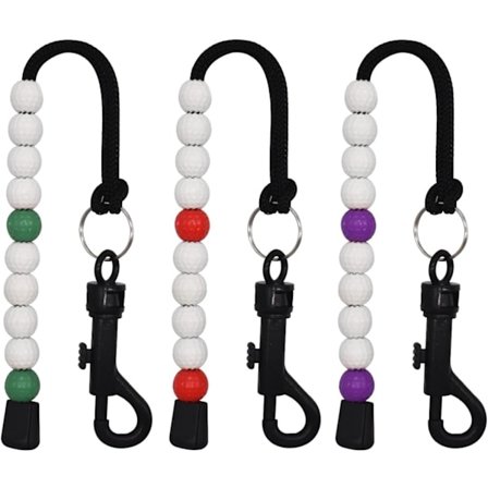 Golfballteller - unik golfkølleteller for menn og kvinner utendørs golfsport 3 stykker