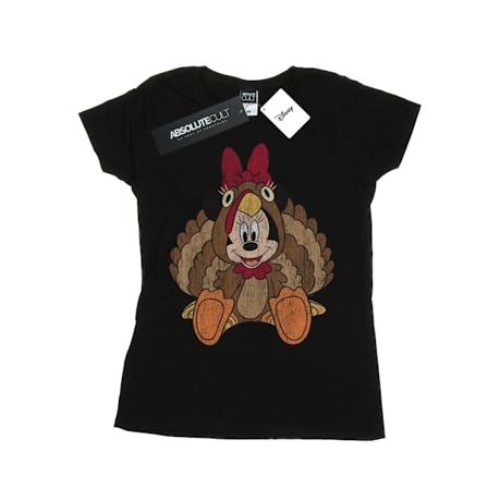 Disney Dam/Kvinnor Minnie Mouse Thanksgiving Kalkon Kostym C Black XXL