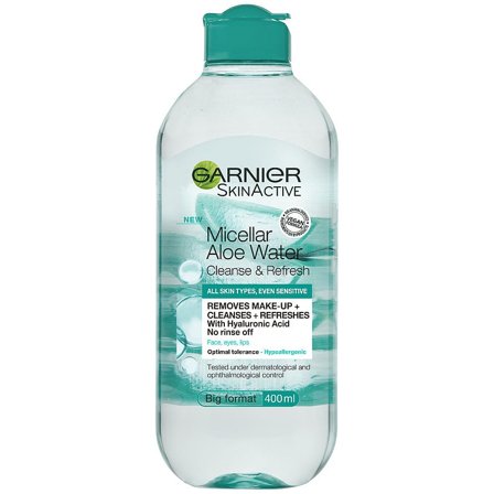 Garnier Micellar Aloe Cleansing Water 400 ml, Skincare, Renseprodukter, Micellar Water