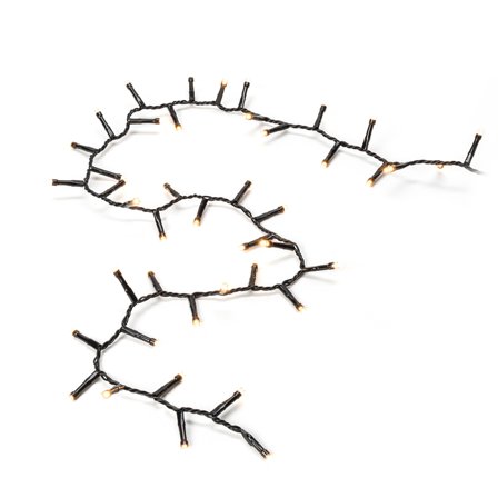 Konstsmide 3875-800 Lysslynge amber, svart kabel 4,38 m, Belysning