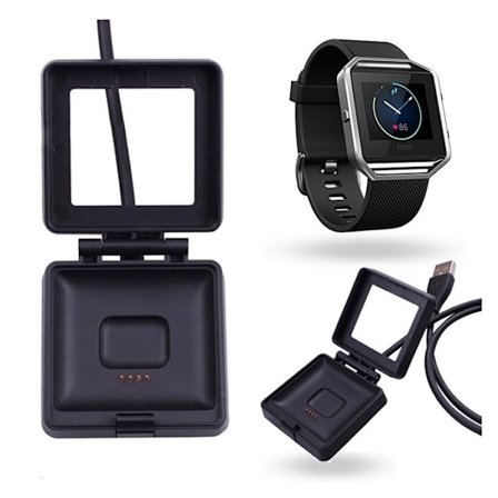 Fitbit Blaze USB laddare - Svart