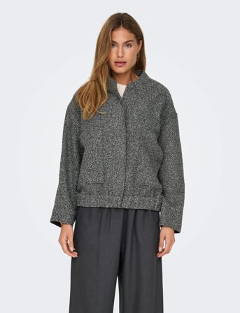ONLY Onlgaia Boucle Bomber Cc Otw - Grey - S