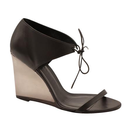 Burberry Vintage, Pre-owned Ankle Strap Wedge Sandals Zwart, Dames, Maat:36 EU