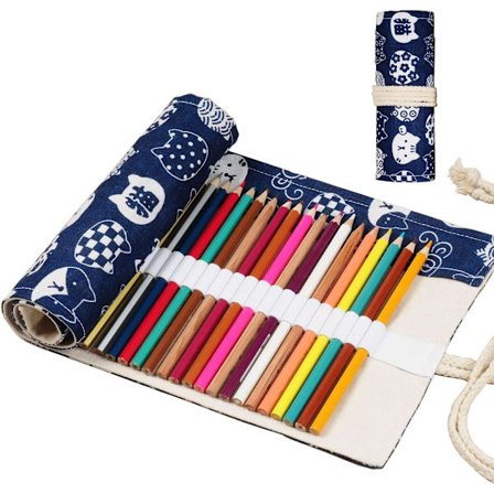 Håndlaget lerret stasjonær rull stasjonær boks kunstner blyant Pac