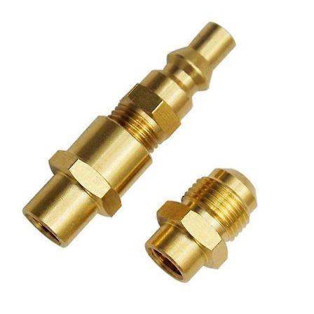 1/4 tums RV snabbkopplingsadapter kompatibel med Weber Q 100, 1000, 200, gasgrill