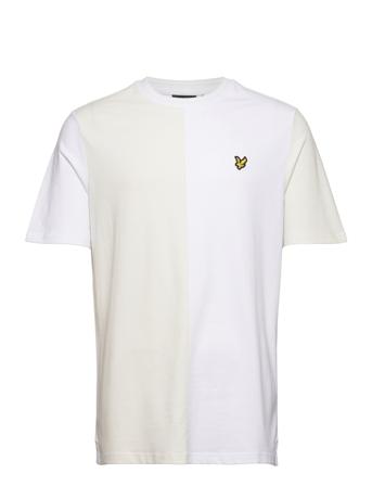 Wide Tonal Stripe Tshirt White Lyle & Scott