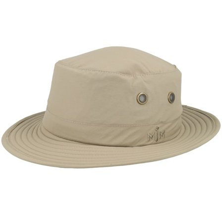 MJM Hats - Beige traveler Hat - Walker Recycled Taslan Khaki Bucket @ Hatstore