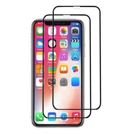 Iphone 12 Pro Max - 2-pack Heltäckande Skärmskydd I Härdat Glas